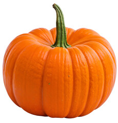 Obraz premium pumpkin isolated on transparent background cutout - png - mockup for design - image compositing footage - alpha channel - Thanksgiving