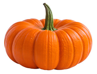 Obraz premium pumpkin isolated on transparent background cutout - png - mockup for design - image compositing footage - alpha channel - Thanksgiving