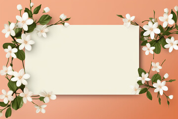 frame of flowers
