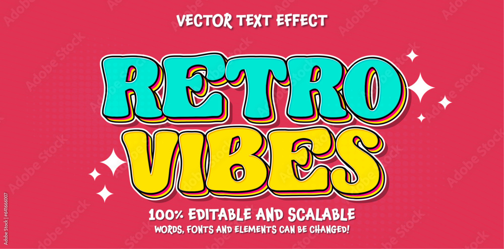 Poster retro type 3d editable vector text style effect, suitable for ancient themes
