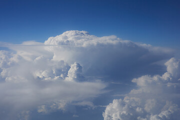 Clouds, view from the plane window