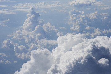 Clouds, view from the plane window