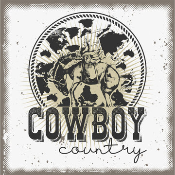 cowboy country t-shirt design