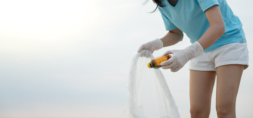 Save water. Volunteer pick up trash garbage at the beach and plastic bottles are difficult...