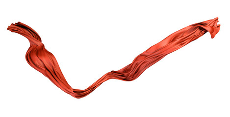 Fabric flying cloth Flowing on Wind, Textile Wave Flying movement, 3d rendering abstract background