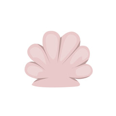 Pink cartoon bud shell illustration