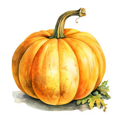 Obraz premium watercolor of pumpkin on white background (AI) 