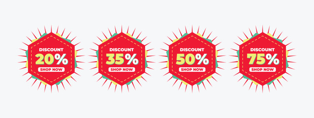 red sale labels