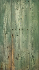 Naklejka premium Vintage Green Distressed Timber Panel with Aged Patina