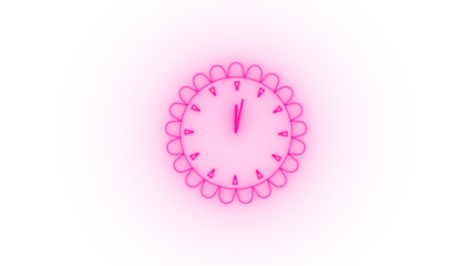 Clock icon ,clock isolated rotted 24 Hour Fast Speed. on the black background .