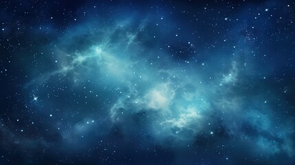 Obraz premium a space filled with lots of stars and a blue sky. generative ai