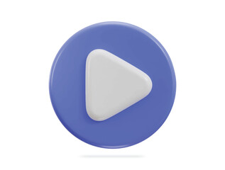 3d video player icon