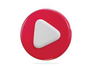 3d video player icon