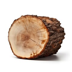 Fototapeta premium Cut down a tree isolated on a white background.