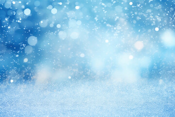 Obraz premium Light Blue Bokeh Magic