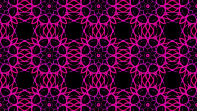Seamless looping pattern background stock footage with abstract designs