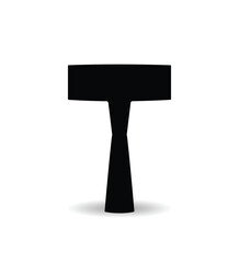 Exposure table lamp silhouette, work, study and bedroom decor light lamp