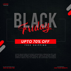 Black Friday Sale banner Cover Template Design