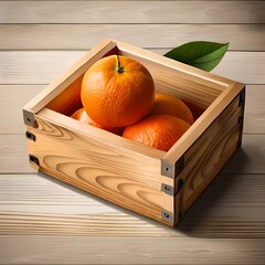 box of oranges Generated AI