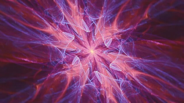 Visual fantasy of hypnotic color swirls, fractal abstract ecstasy endless loop of renewing life and recycling energy flow, spiritual awakening, intricate flowing geometric mandala patterns.