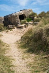 Bunker at Utah Beach in Normandy, France