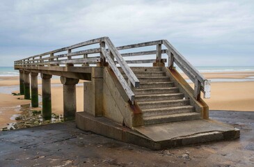 Omaha Beach Site of WWII D-Day Landing in France