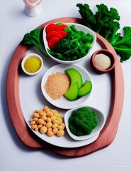 Healthy meal plate 
