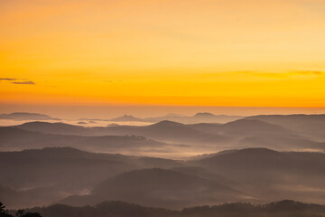 Obraz premium sunrise over the mountains
