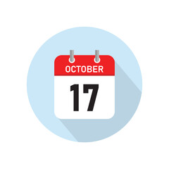 October 17 Concept Design. Vector Illustration.	