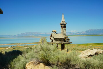 antelope island state park and the great salt lake in Utah  © Feng