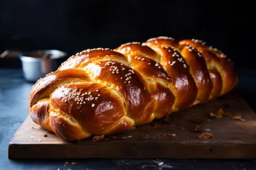Fototapete Bäckerei Challah bread for Hanukkah holiday