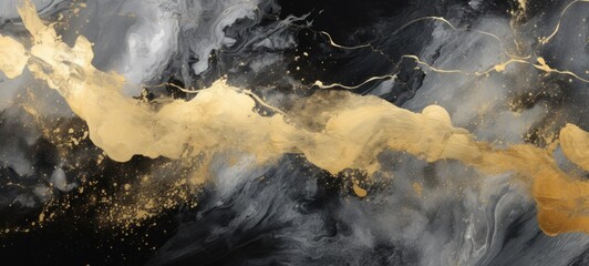 Abstract marble marbled ink painted painting texture. Banner.