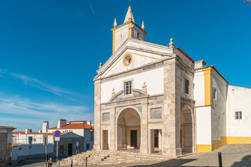 Church of Saint Mamede in Evora. Evora is a pleasant medium-sized city and has numerous monuments.