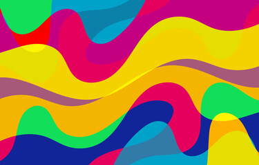 Colorful Abstract Groovy background design