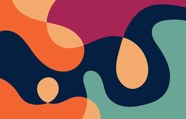 Colorful Abstract Groovy background design