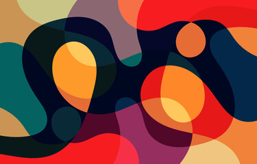 Colorful Abstract Groovy background design