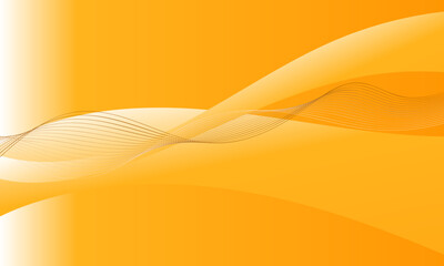 orange yellow lines waves curves abstract background