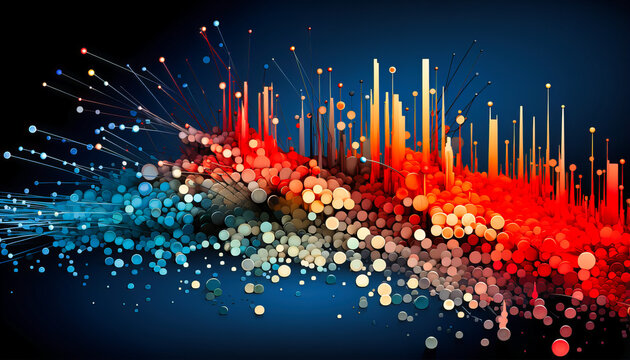 Scatter plots portraying diverse market segments on a global map with pinpoint accuracy