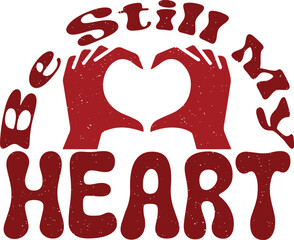 Happy Valentine's Day Mom Love Sublimation Print Design Graphics.  Heart Red Bold Wavy Typography For Printing on Clothing and Fashion Apparels.