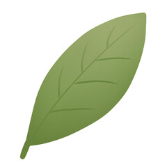 Fototapeta premium Illustration of a green leaf
