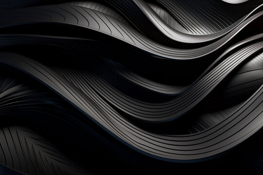 Abstract Gray Digital Background With Waves