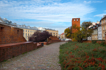 2022-10-28  Historic Warsaw Barbican in the Warsaw Old Town.Warsaw, Poland.