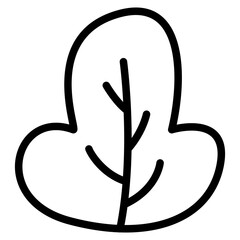 bushes, leaf icon