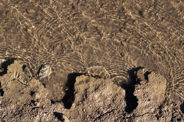 Background of wather and sand with shadow. Nature concept.