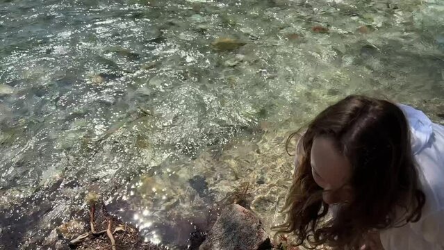 sightseeing in albania saranda bystritsa river clear water blue eye sightseeing trip sightseeing places listed in unesco nature summer travel. transparent drinking water in the river