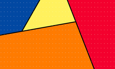colorful geometric pattern comic pop art background design