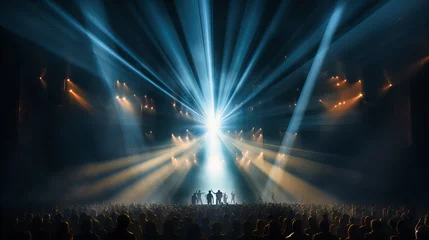 Poster A powerful beam of light dissecting the stage, hinting at drama yet to unfold © Nilima
