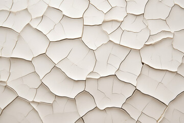Fragile Beauty: A Macro Shot of Cracked Ceramic Revealing Intricate Patterns and Textures