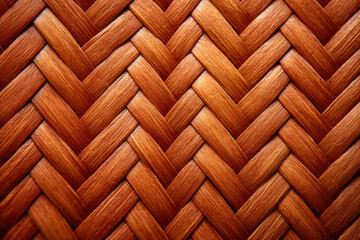Detailed Close-up of Herringbone Pattern: Intricate Weaving Revealing Textured Background