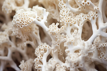 Eternal Beauty Revealed: A Captivating Macro Shot Unveiling the Intricate Details of Coral Skeletons